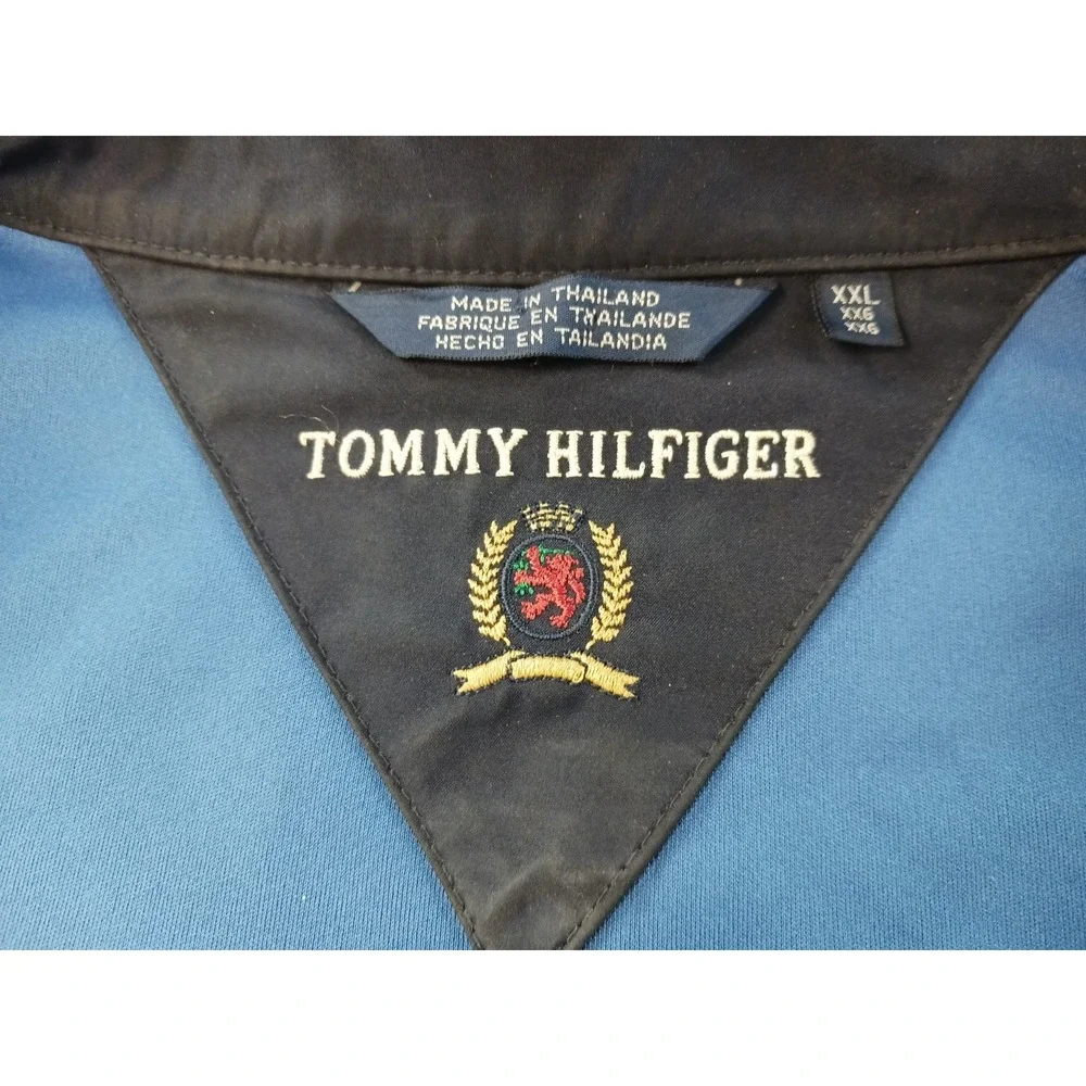 Vintage Tommy Hilfiger Full Zip Harrington Jacket Lion Crest Men's 2XL 90s-Y2K